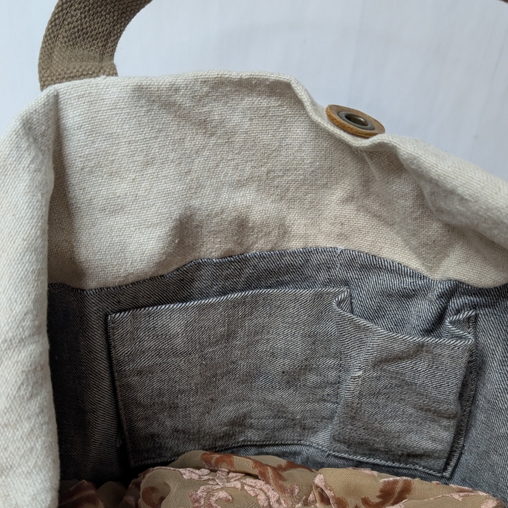 Canvas and Leather Bag Backpack Weekender - Picture 7 of 16